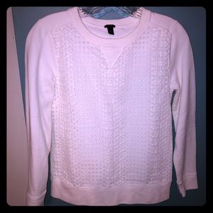 J Crew Eyelet Sweatshirt XS